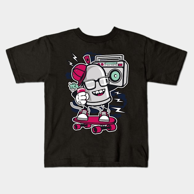 Street bomber Kids T-Shirt by PaunLiviu